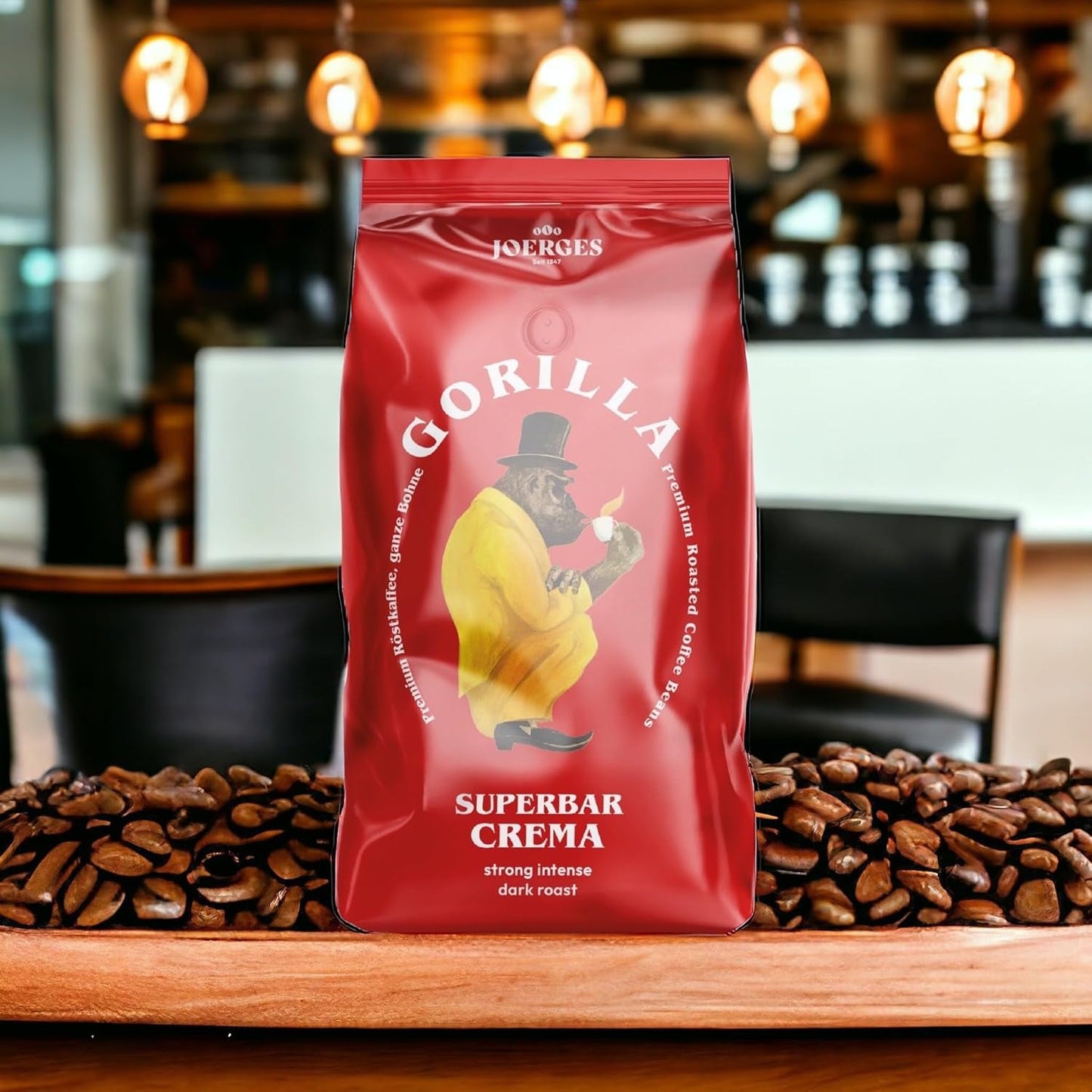 Gorilla Espresso Super Bar Cream 12 x 1kg, grains de café