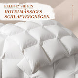 Couette en duvet 135x200 toutes saisons 100% coton couette 4 saisons 135x200 avec duvet d'oie et plumes boîte à chicane 3D très moelleuse couettes et couettes chaleur moyenne Naty Shop