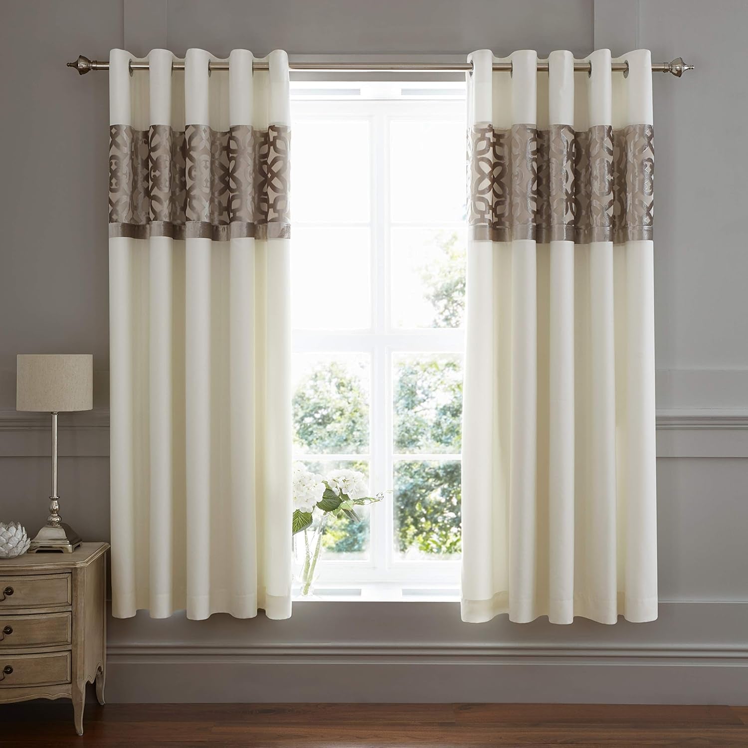 Catherine Lansfield Velours Coupé Treillis, Naturel, couvre-lit - 220X230Cm Catherine Lansfield Lits et Couvre-lits H183 X L168 Cm (pack de 2)