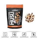 Layenberger 3K Muesli riche en protéines, 50 % d'œufs blancs et 18 % de Kohlenhydrate - Emballage individuel (1X 390 G) - Schoko-Nuss Cereale Naty Shop