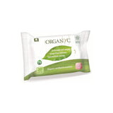 Lingettes intimes Organyc Moist, fabriquées à partir de coton biologique certifié à 100 % - 4 paquets de 20 lingettes (80 lingettes au total)