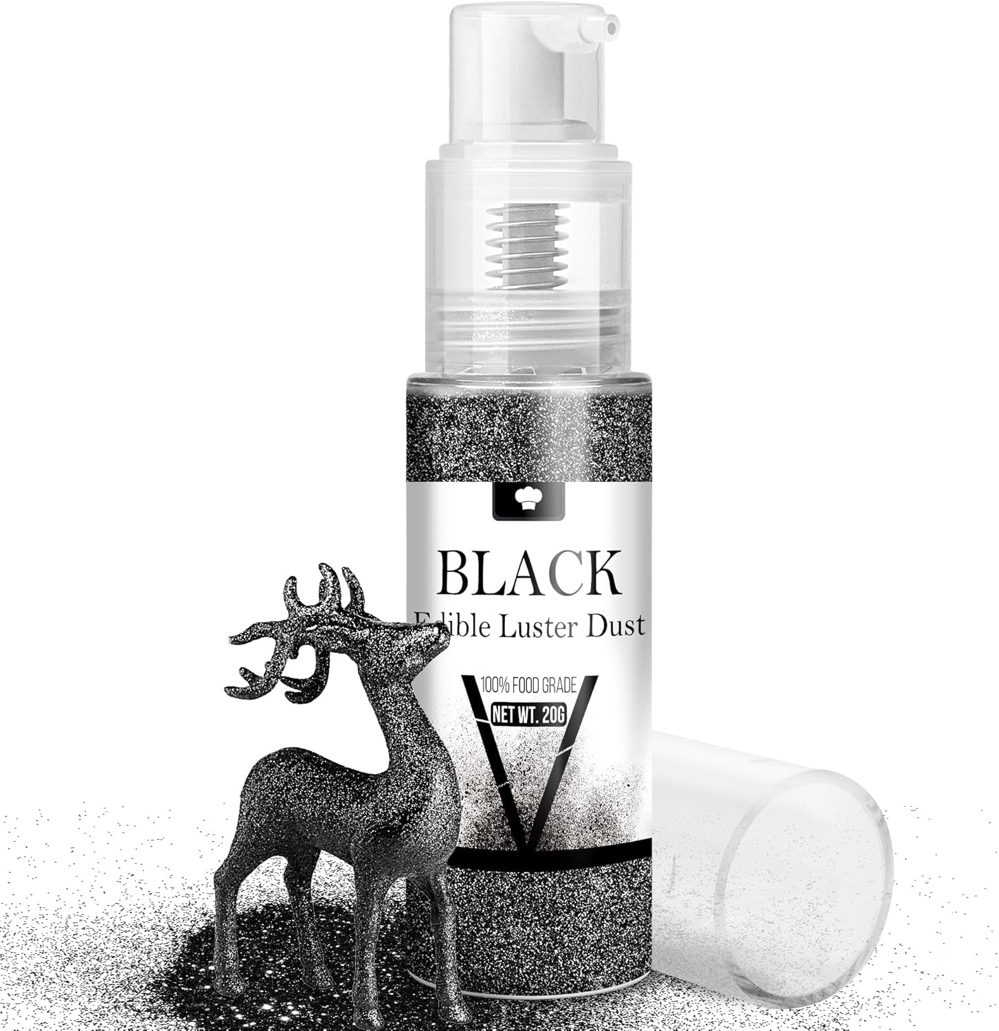 Ensemble de spray à paillettes comestibles – 20 g de poussière de paillettes irisées pour boissons, champagne, gâteaux – Colorant alimentaire métallique comestible pour cocktails, vin, liqueur, pâtisserie, gâteaux