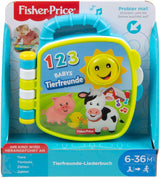 Fisher-Price Musical Animal Friends Recueil de chansons | Jouet bébé à partir de 6 mois, 1 an pour filles et garçons | Jouet pour enfants | Livre musical avec effets sonores et lumineux | Jouet éducatif (allemand), GFP29 Jucarii Bebe Naty Shop