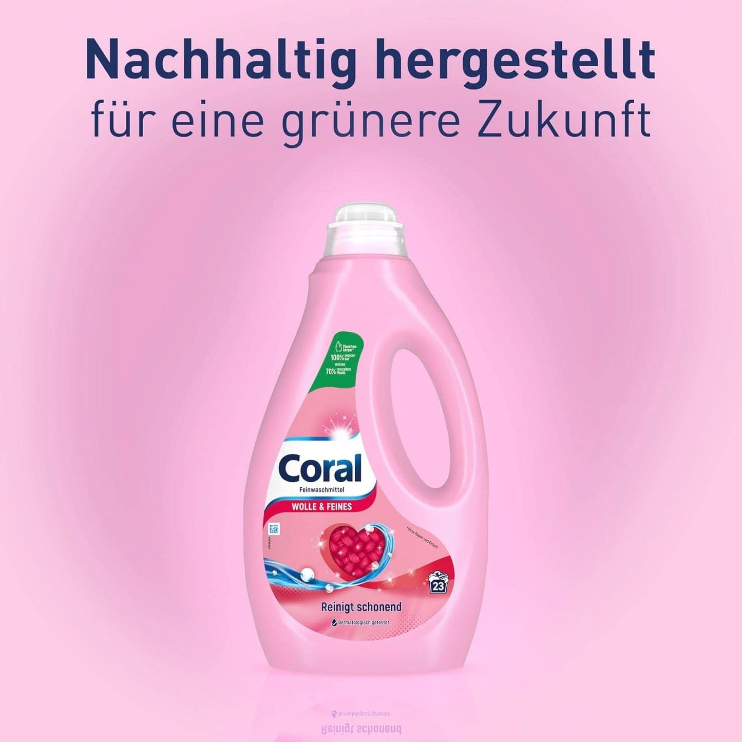 Lessive liquide délicate corail pour laine et linge délicat, 23 lavages, 1,15 litre Détergents à lessive Naty Shop