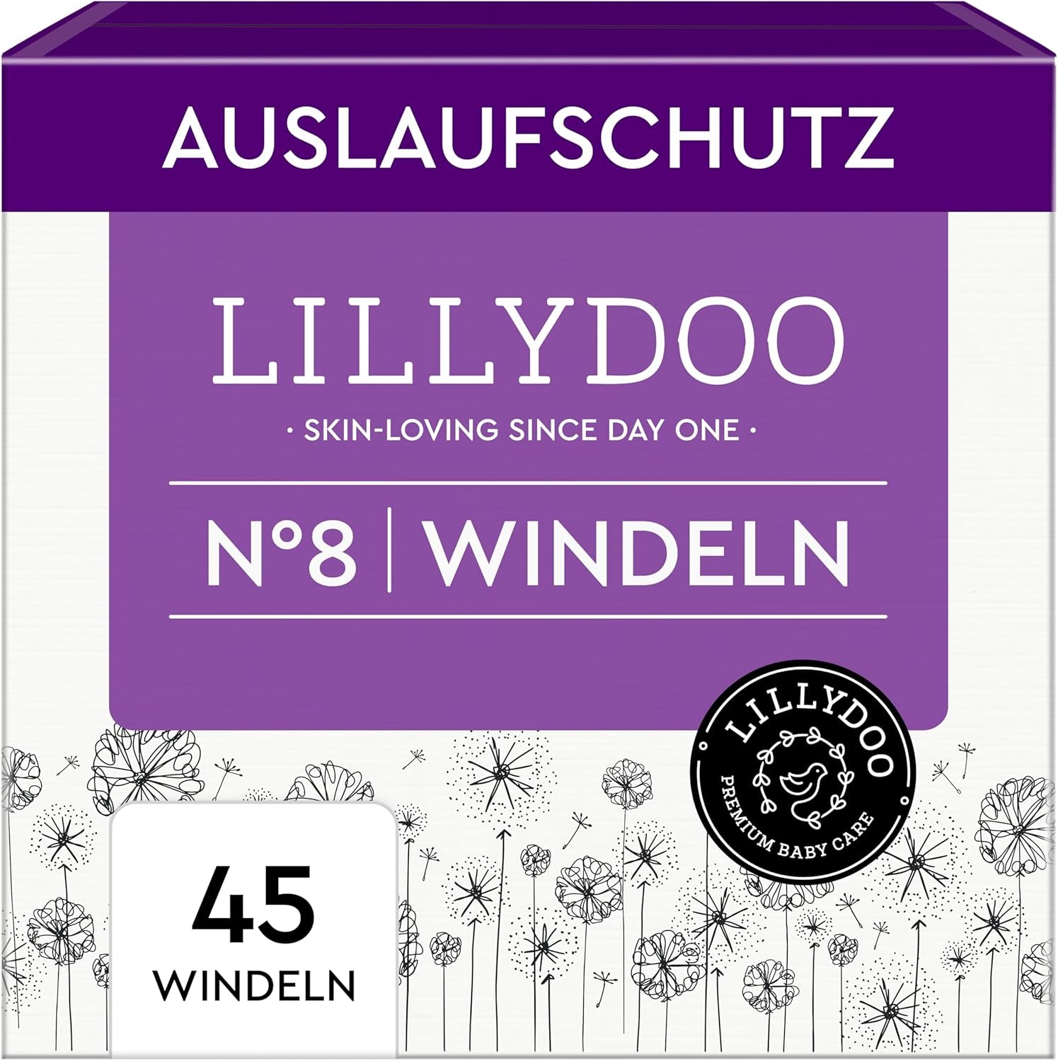 LILLYDOO Couches pour bébé respectueuses de la peau - Taille 3 (6-10 kg), 29 pièces, protection fiable contre les fuites, douces, sans parfum et sans lotion pour peaux sensibles, testées dermatologiquement