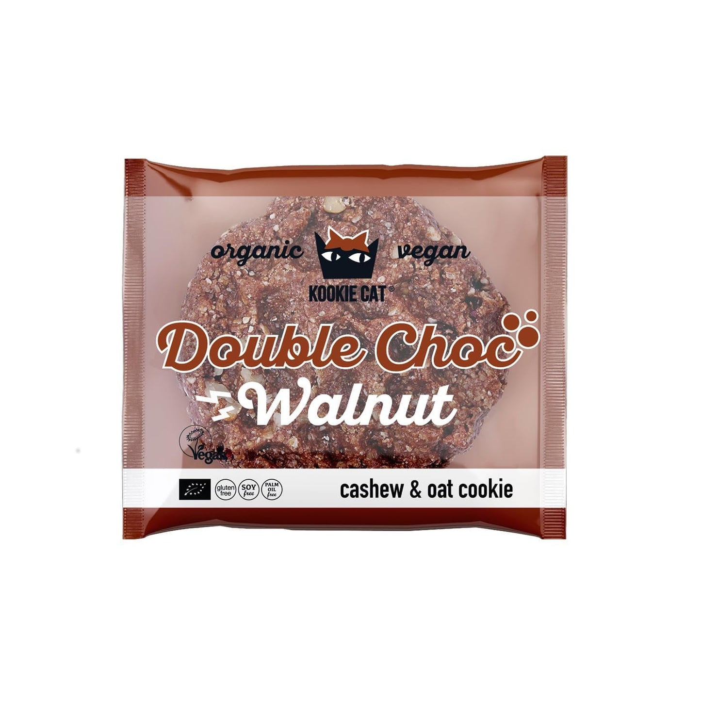 Chocolat double noix - Biscuits végétaliens, sans gluten, sans soja, noix de cajou et avoine biologiques - 12 x 50 g Multi Pack (Pack de 2)