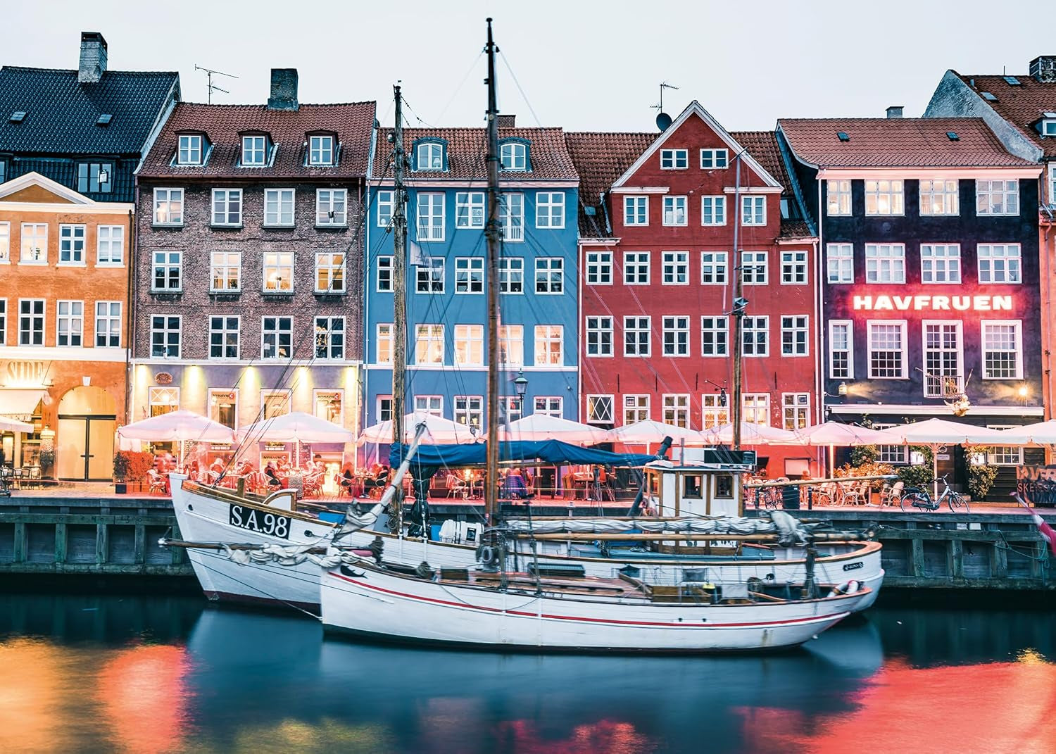 Ravensburger Puzzle Lieux Scandinaves 12000111 - Copenhague, Danemark - Puzzle 1000 pièces pour adultes et enfants de plus de 14 ans Naty Shop Scenic Puzzle
