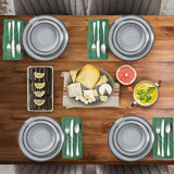 Ensemble de couverts en mélamine, 24 pièces, assiettes de camping pour 4 personnes, couverts d'extérieur et d'intérieur
