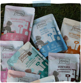 MjAMjAM - Nourriture humide de qualité supérieure pour chats - Canard et volaille tendres avec de délicieuses carottes, 1 paquet (1 x 400 g), sans céréales avec viande supplémentaire