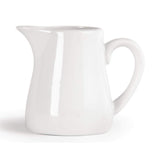 Olympia Whiteware Servierkannen 170 ml/6 oz (6er-Pack), weisses Porzellan - Kanne mit Henkel, idéal pour le lait, la saumure, le pudding à la vanille, les boissons, les saucisses - spülmaschinen- und mikrowellengeeignet, Café-Restaurant-Hausgebrauch, U819