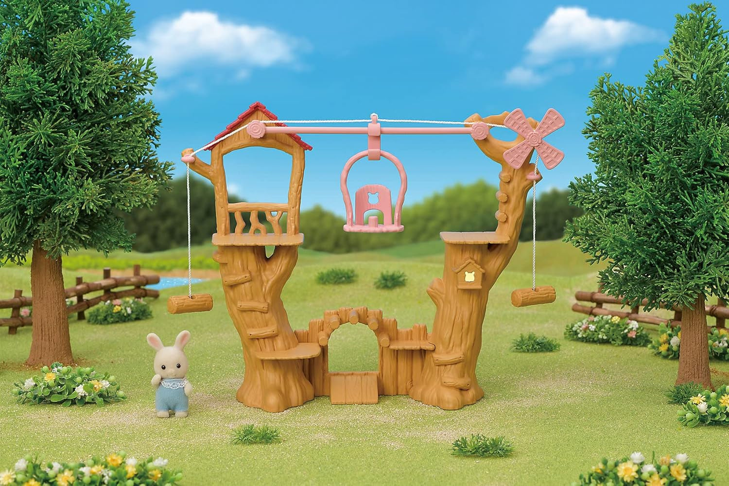 Sylvanian Families 5452 Téléphérique pour bébé - Ensemble de jeu pour maison de poupée