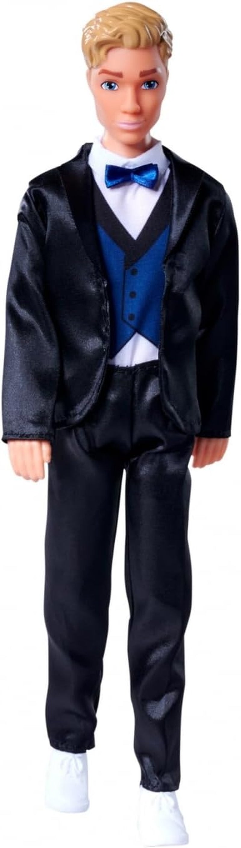Simba 105733629 - Steffi Love Kevin Charmante poupée de jeu porte un costume élégant avec nœud papillon et gilet, 30 cm, 3 ans et plus, bleu Naty Shop poupées
