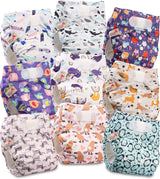 Couche réutilisable Littles and Bloomz FLV2-0602, fermeture à crochet et boucle standard, 6 couches