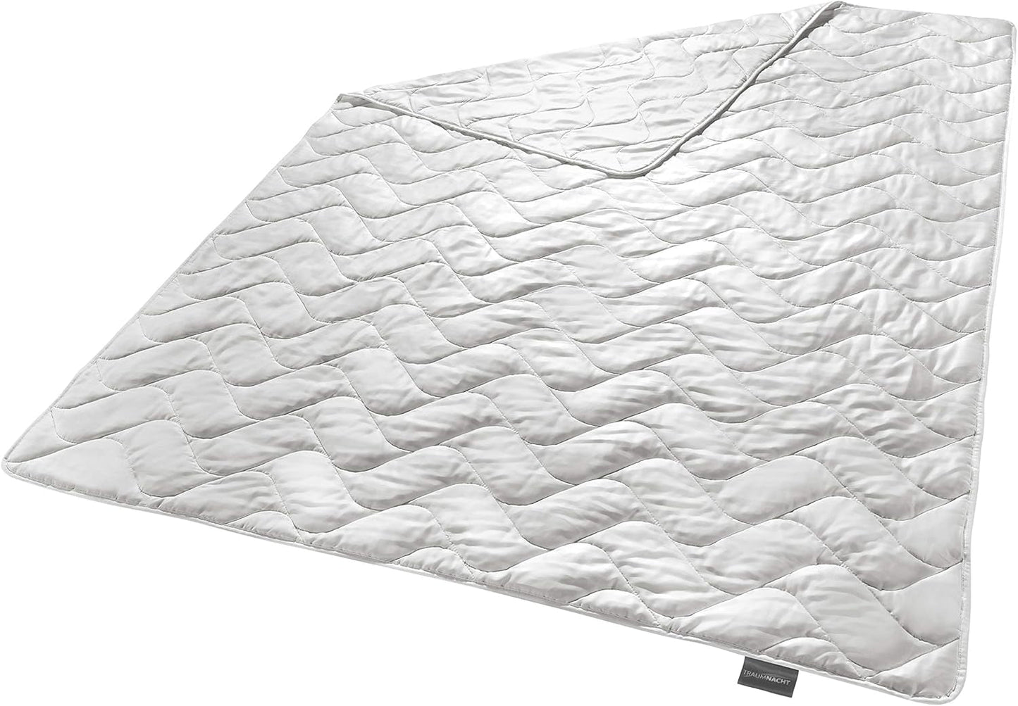 Traumnacht Exklusiv Couette d'été légère 100% soie sauvage, certifiée Oeko-Tex, fabriquée en Allemagne, poids de remplissage : 550Gr, 135 X 200 Cm Couettes et couettes Naty Shop