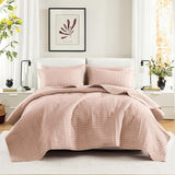 Comfort Spaces Kienna Parure de lit d'été de luxe à double couture, légère, douce, toute l'année, taie d'oreiller assortie, blanche, couverture pour lits king size (264,2 x 228,6 cm), couettes et couettes Naty Shop rouge Full/Queen (228,6 x 228,6 cm)