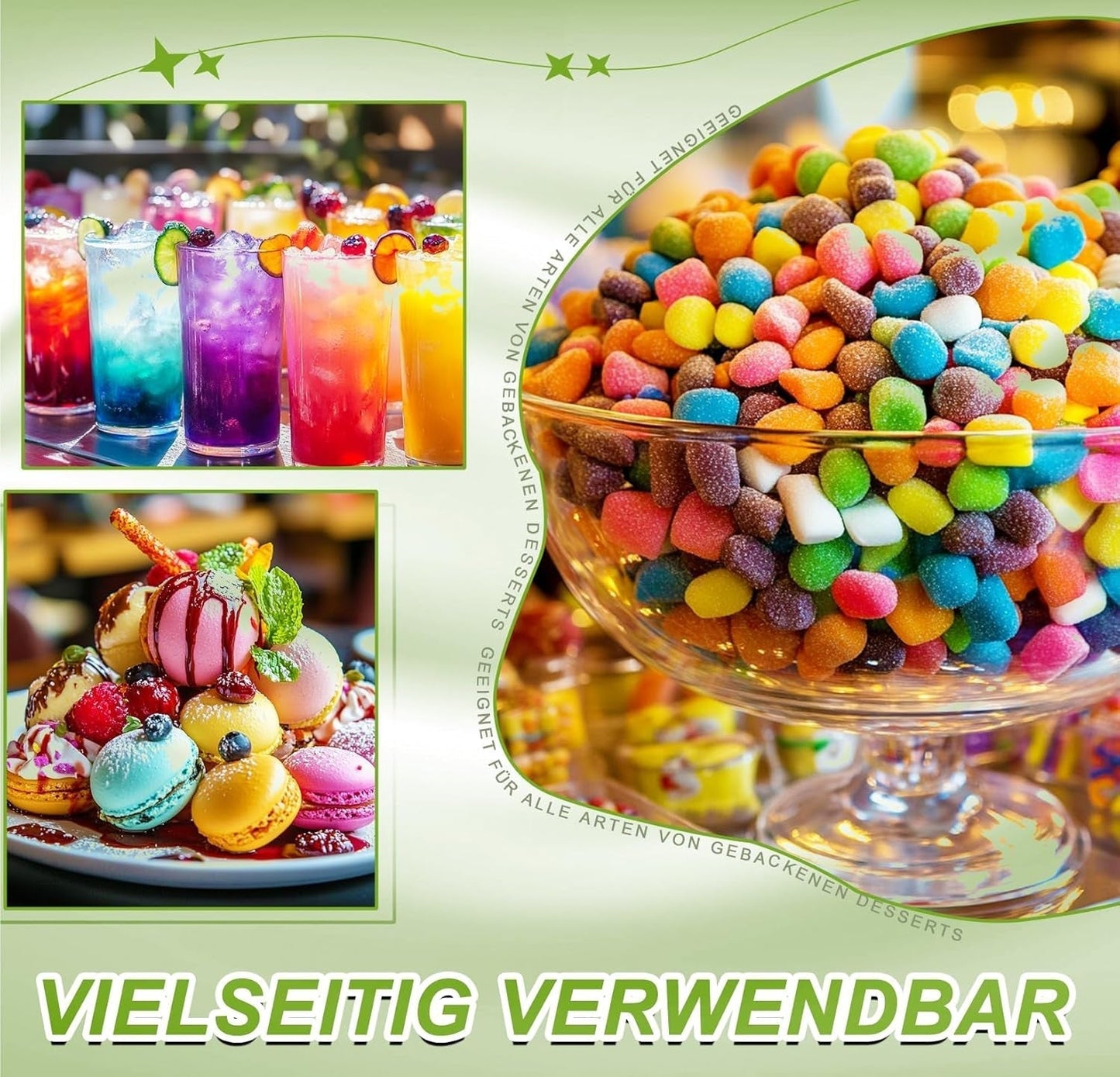Colorant alimentaire en poudre – 24 colorants alimentaires hautement concentrés, colorants alimentaires vibrants pour gâteaux, macarons, fondants, pâtisseries, glaçages, crème au beurre, biscuits – 2 g (chacun)