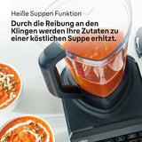 Braun Hochleistungsmixer Powerblend 9 JB9040 – Batteur sur socle avec mélangeur en verre, 18 programmes de mixage, 10 vitesses de rotation + fonction d'impulsion, fonction Heiße Suppen, programme de nettoyage, tampon, 1600 W, Schwarz Kitchen Naty Shop