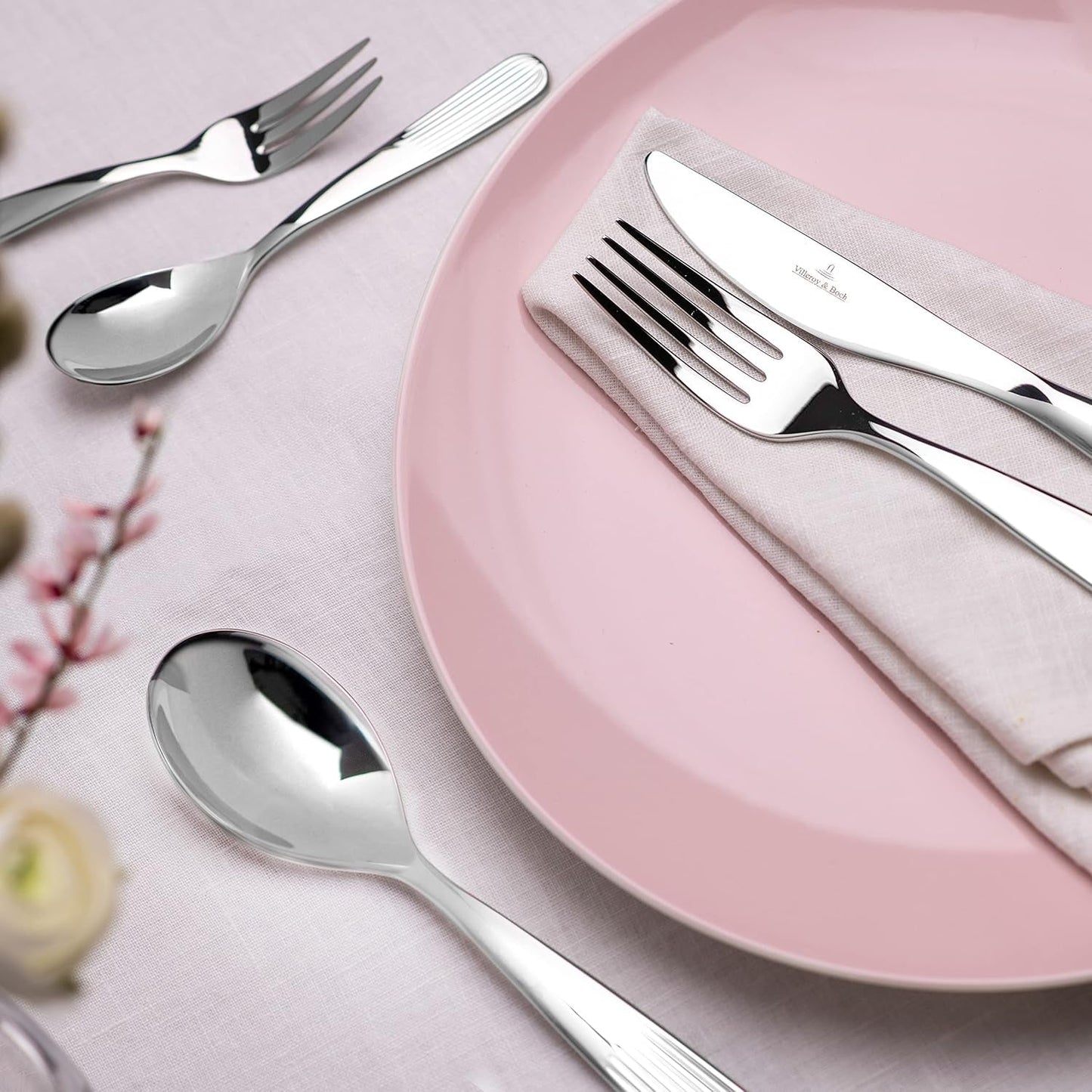 Villeroy & Boch - Ménagère Roseraie 30 pièces, 6 personnes Cuisine Naty Shop