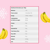 Tranches de banane lyophilisées 100g - chips de banane lyophilisées - fruits secs lyophilisés - tranches de banane séchées pour décoration, snacks, smoothies et desserts Produits déshydratés Naty Shop