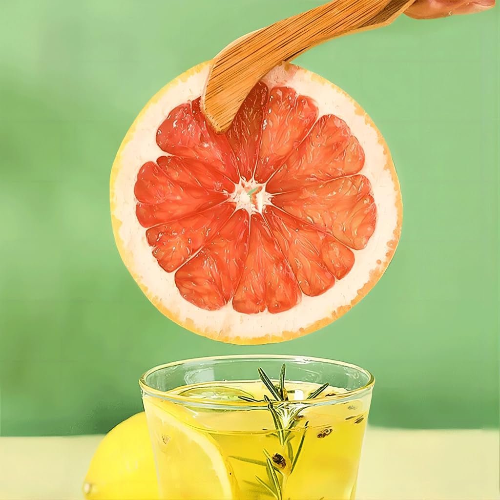 Tranches de pamplemousse séchées, pamplemousse déshydraté, remplissage de vase, décorations de Noël, tranches de pamplemousse rouge, tranches de fruits secs pour le thé, sans sucre ajouté (100 g (1 paquet)) Naty Shop Produits déshydratés