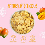 Tranches de mangue lyophilisée 100g - chips de mangue lyophilisée - fruits secs lyophilisés - fruits lyophilisés, mangue séchée pour décoration, snacks, smoothies, desserts Produits déshydratés Naty Shop