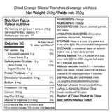 Tranches d'orange séchées, 250g Tranches d'orange naturelles Décorations séchées, tranches d'orange séchées pour décorations de Noël, Couronne de l'Avent, savon, tranches de fruits Produits secs Naty Shop