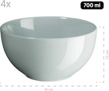 MÄSER Pastel Selection, Modernes Geschirr Set für 4 Personen, 16-teiliges Kombiservice en Keramik, Steinzeug, Turquoise-Grün