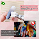 200 pièces Nail Art Schwamm Mit Metallgreifer,Nagelkunst Rendering Werkzeuge Mit Greifer,Éponge Nagel Pinsel,Nageldesign Zubehör Für Nail Art Rendering