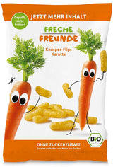 Chips de Fruits Bio "100% Fraise" Chips de Fraises Lyophilisées (12 x 12g) et Nouveaux Flips Croquants Bio de Maïs et de Carottes, Snack Bio, à partir de 1 an, (9 x 30g) 270g