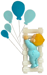 Lot de 6 décorations comestibles en sucre, Fericire Décorations en Pâte à Sucre Naty Shop