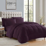 Sweet Home Collection Couette alternative toutes saisons, chaude, luxueuse, pelucheuse, loft, microfibre, garnissage, literie, double, rouge clair très grand Naty Shop Couettes et couettes violet très grand lit