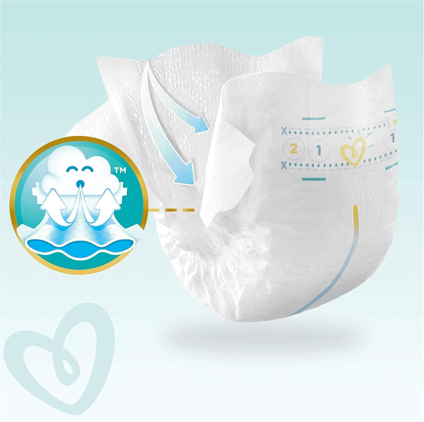 Couches Pampers Premium Protection New Baby, taille 1 (nouveau-né), 22 pièces