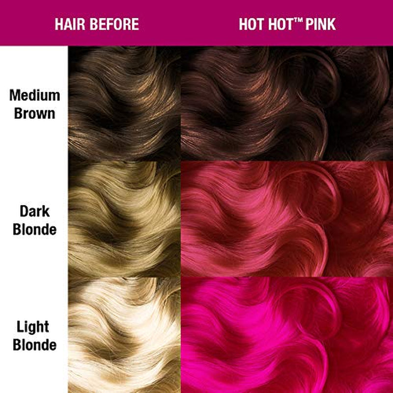 Manic Panic Hot Hot Pink Classic Cream Vegano Teinture capillaire semi-permanente sans cruauté envers les animaux 118 ml Naty Shop Hair Dye