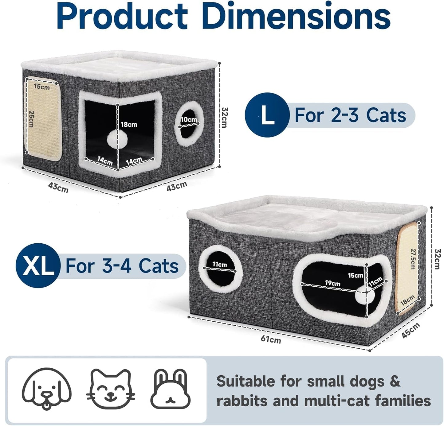Couvertures et meubles, Animaux, Grottes et maisons, Chats, Lits pour chats, Chats - lits, matelas