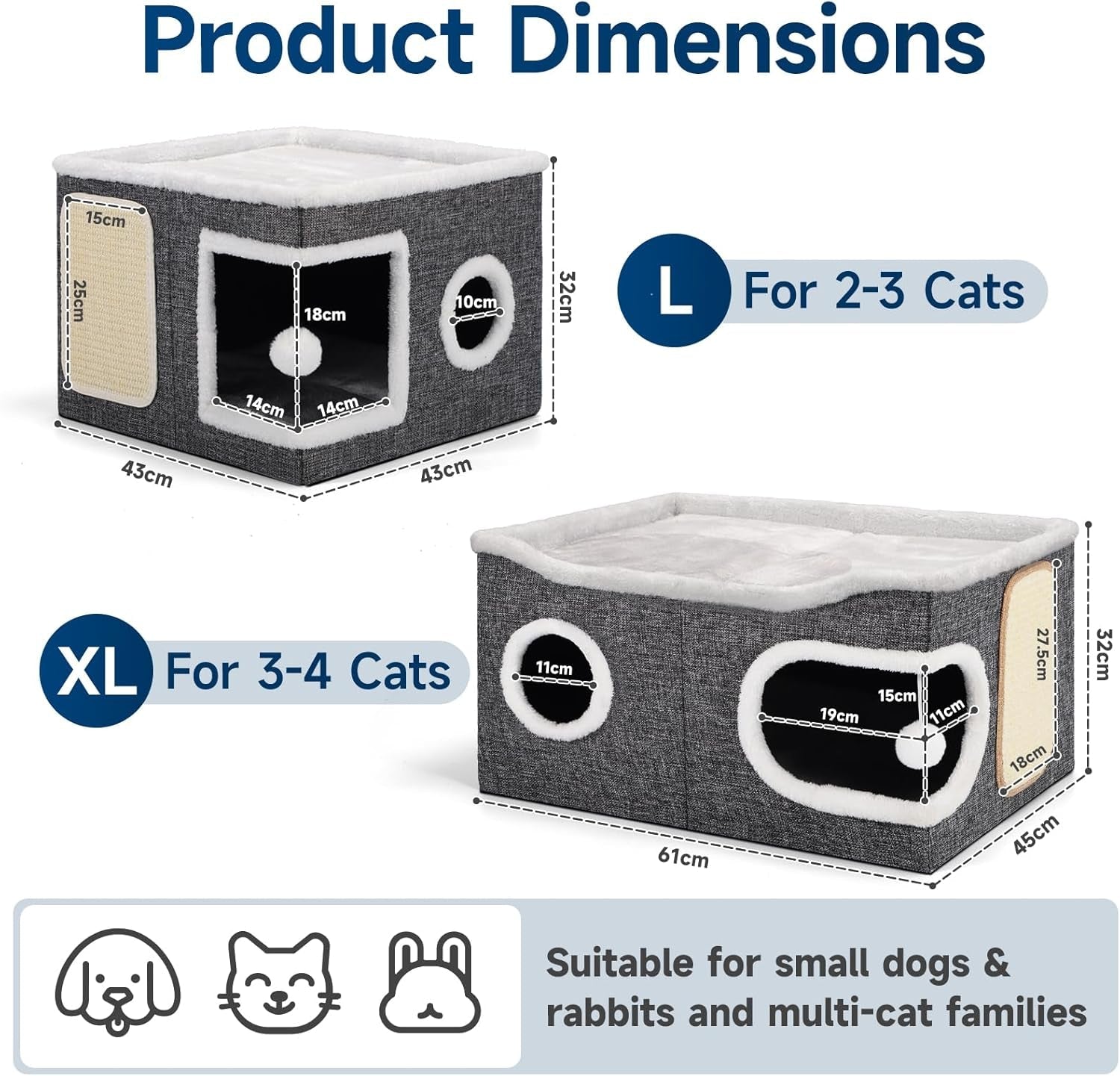 Couvertures et meubles, Animaux, Grottes et maisons, Chats, Lits pour chats, Chats - lits, matelas