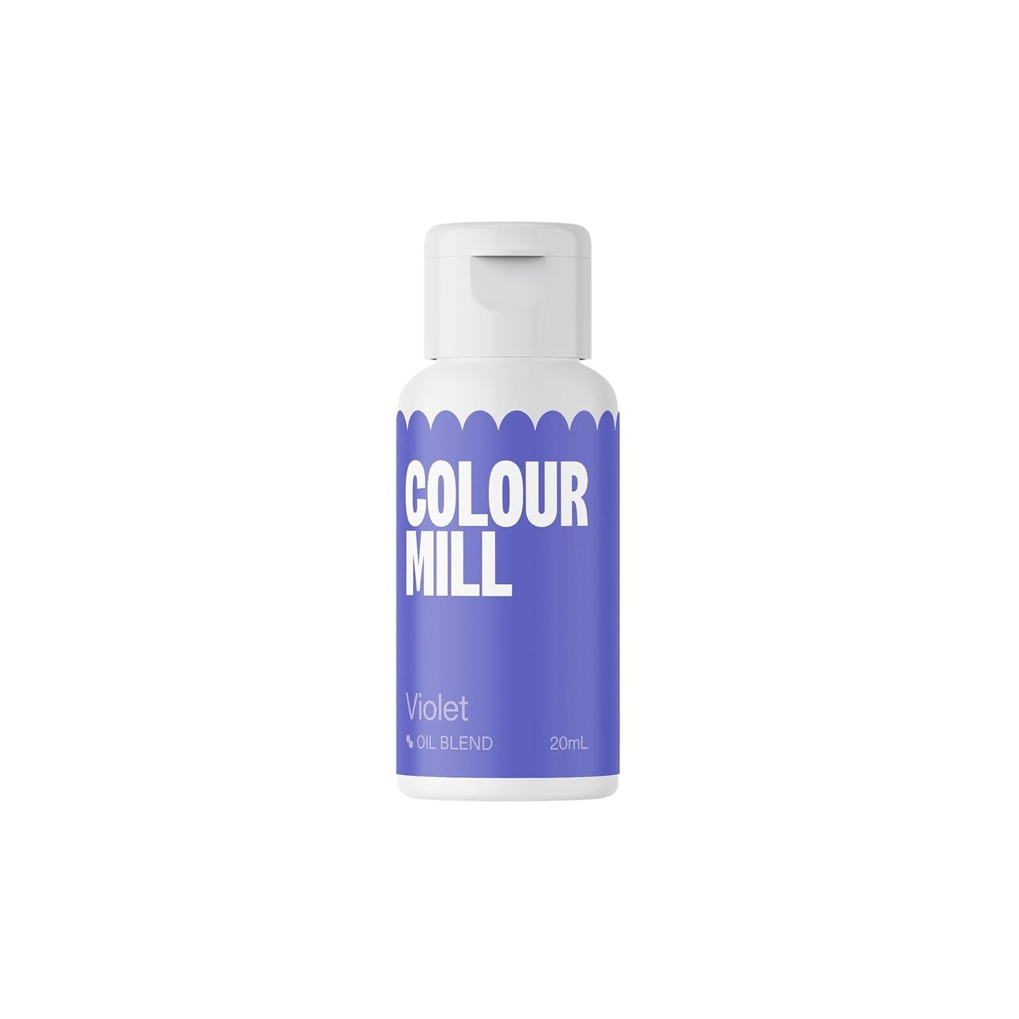 Colorant alimentaire à base d'huile Color Mill Blend Violet - Colorant alimentaire pour chocolat, fondant, muffins, gâteaux, pâtisserie, macarons - Colorant alimentaire pour décoration de gâteaux - 20 ml