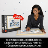 LEGO 31208 Art Hokusai - La Grande Vague Décorations murales japonaises 3D Ensemble d'artisanat Toile océan encadrée Loisirs pour adultes DYI Décorations de bureau à domicile Kits de construction Besuche an LEGO-Store