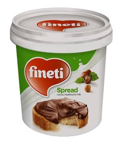 Fineti, Crème au cacao, noisettes et lait 200g Glaçages et Décor Naty Shop 1 Kilogramme