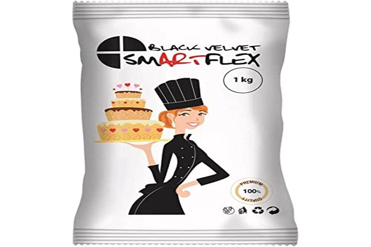 Fondant Black Velvet, 1 kg de pâte à sucre Naty Shop Default Title