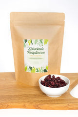 FOOD&WOOD® Canneberges entières séchées 500g | Canneberges séchées | Qualité 1A | Naturellement sucré | idéal comme collation, dans du yaourt ou pour la pâtisserie | sans sucre ajouté | Sec | non sulfuré. Produits déshydratés Naty Shop