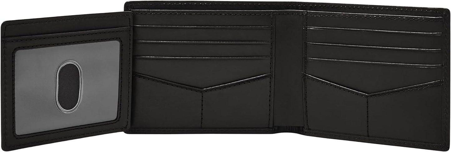 Fossil Hommes Derrick Bifold Cuir RFID Blocage Flip ID Fenêtre Portefeuille Hommes Naty Shop
