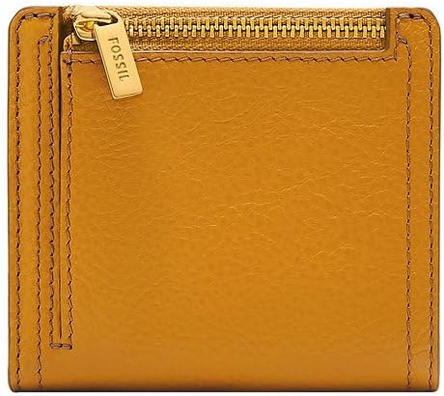 Portefeuille à deux volets en cuir jaune Logan pour femme Fossil, SL7829763 Portefeuille pour femme Naty Shop