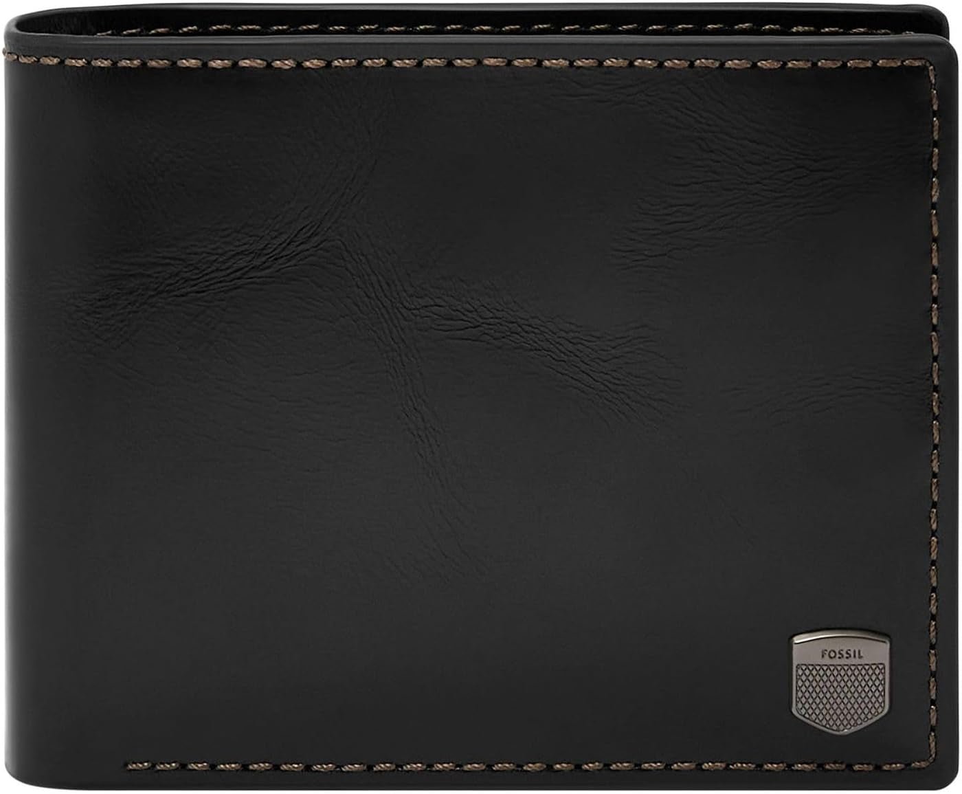 Fossil Men's Hayes Card Case Bifold Wallet Men Naty Shop Noir Foncé