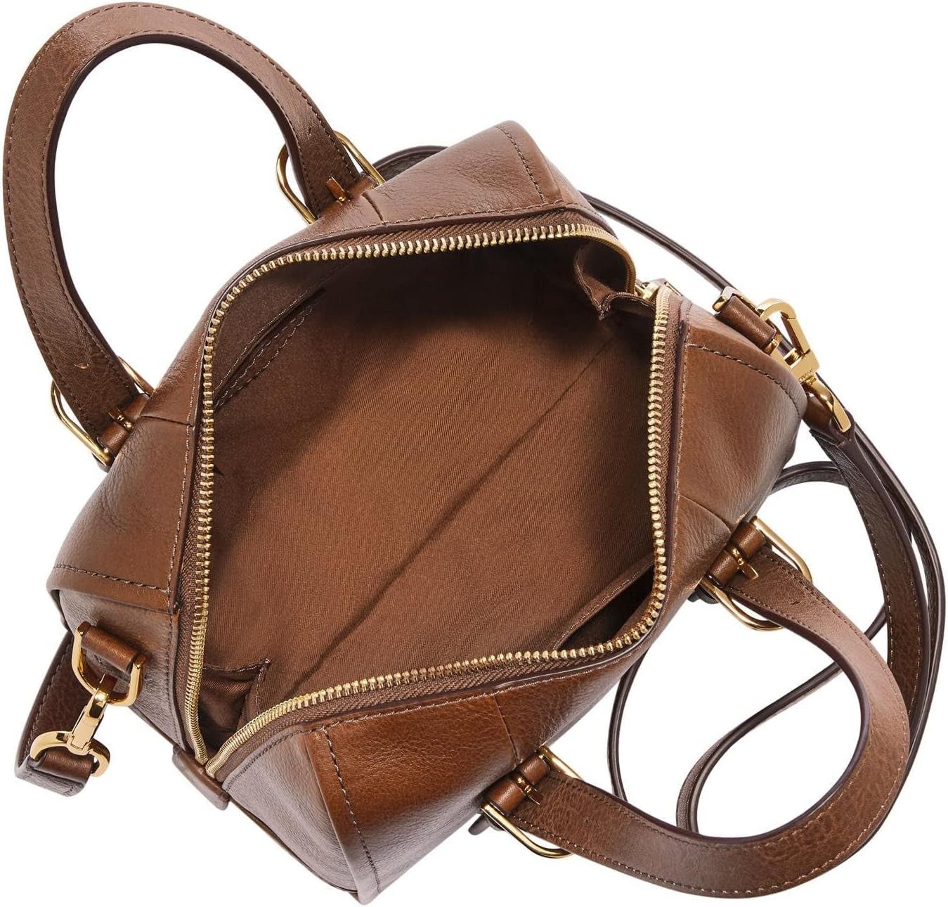 Fossil Women's Carlie Leather Mini Satchel Purse Sac à main pour femme Sacs Femme Naty Shop