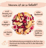 Fruits lyophilisés BRIX | Mélange naturel de fruits secs 80 g | Grand Prix du Goût pour les Fruits Secs | Sans OGM, sans gluten, végétalien, vitamines retenues Naty Shop Produits déshydratés