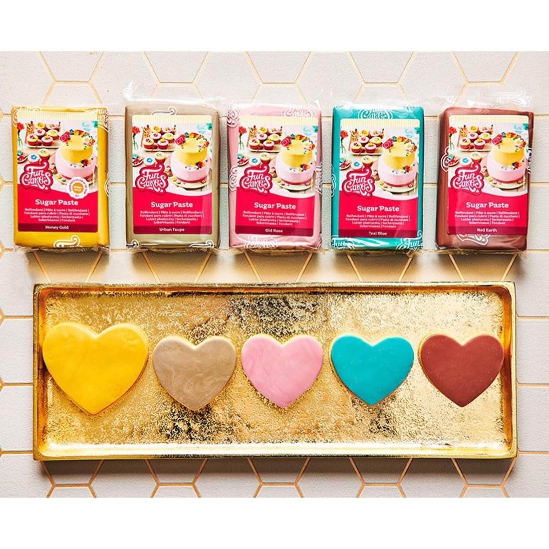 Fondant Roulé FunCakes Bleu Sarcelle Facile à Utiliser Lisse Flexible Doux et Pliable Parfait pour la Décoration de Gâteaux Halal Casher Sans Gluten Paquet de 250 g Naty Shop Pâte à Sucre