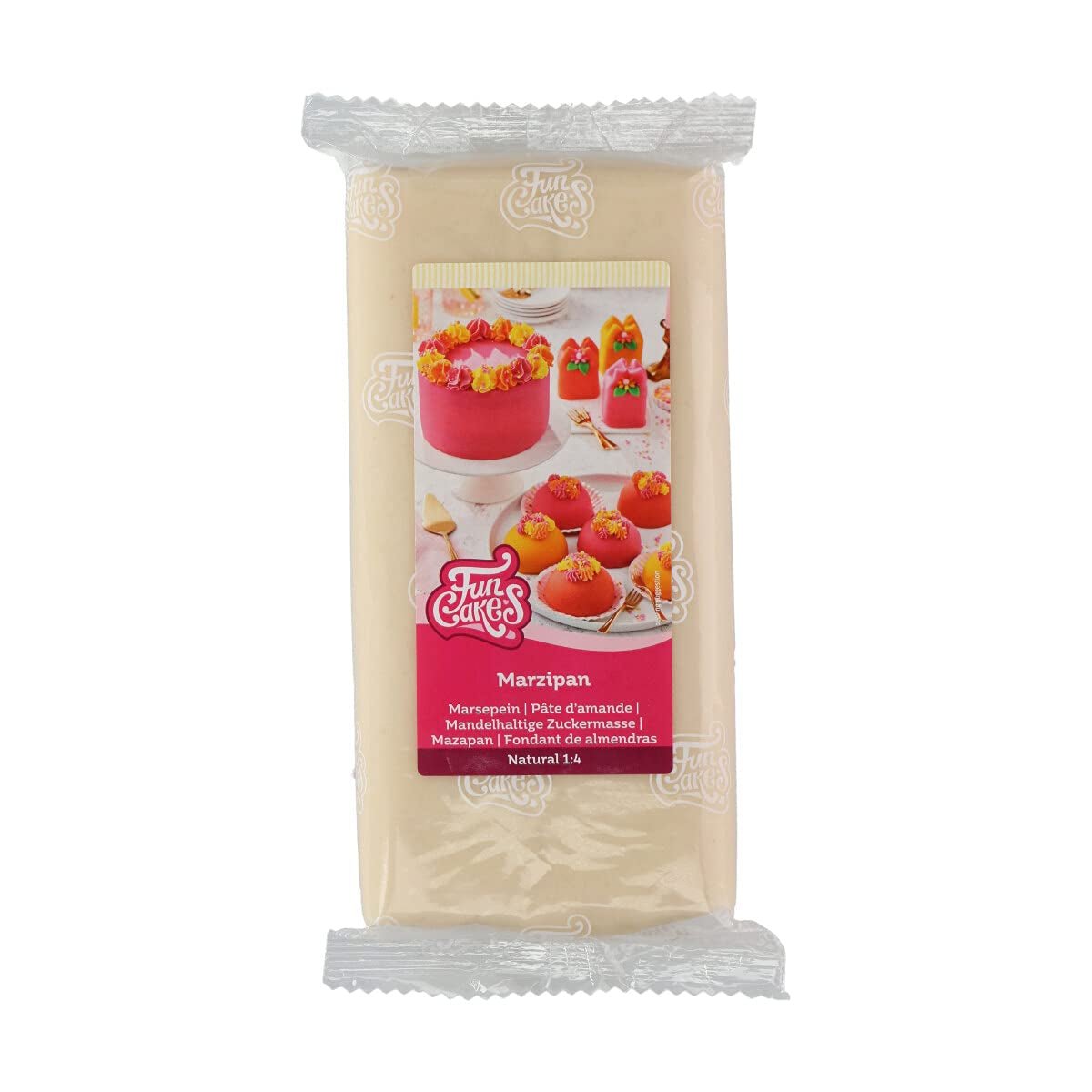 Pâte à sucre d'amande FunCakes (pâte d'amande hollandaise) naturelle (1:4) : prête à rouler, facile à utiliser, parfaite pour décorer les gâteaux, Halal, casher et sans gluten. 1 kg. Pâte À Sucre Naty Shop Titre Par Défaut