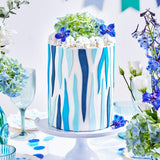 Rouleau fondant FunCakes Demin Blue : facile à utiliser, lisse, souple, souple et malléable, parfait pour décorer les gâteaux, halal, casher et sans gluten, 250g de Pâte à Sucre Naty Shop