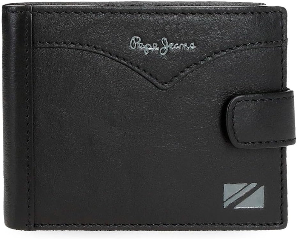 Pepe Jeans Jacket Portefeuille à clic horizontal Taille unique Portefeuille pour homme Naty Shop Noir