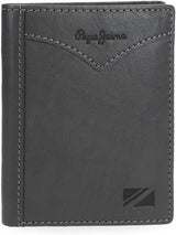 Pepe Jeans Veste Portefeuille Vertical avec Porte-Monnaie, Taille Unique Portefeuille Homme Naty Shop Gris